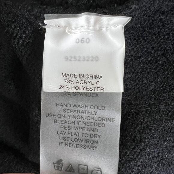 Vince Camuto Womens Sweater Plus Size 1X Black Sequin Knit Pullover Holiday - Picture 5 of 6